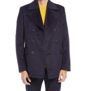🆕Nordstrom Men Shop Double Breasted Peacoat